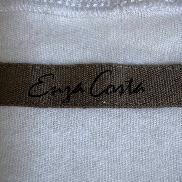 Enza Costa Supima Cotton Essential Short Sleeve Tee - Picture 9 of 12